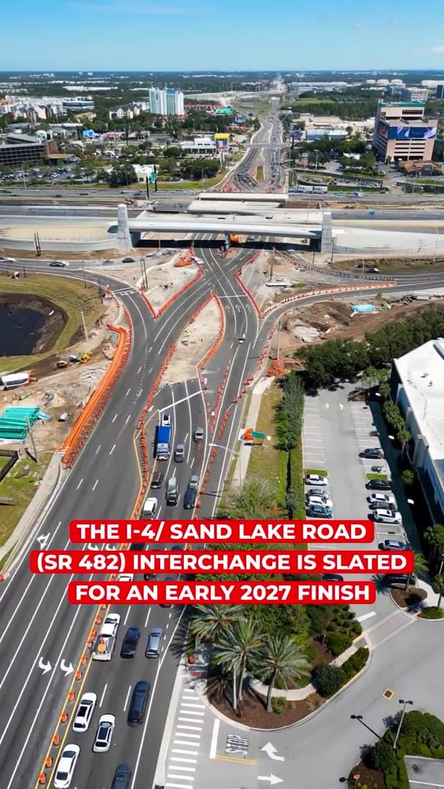 Major upgrades are taking shape at the I-4 & Sand Lake Rd interchange.